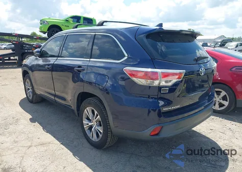 2015 Toyota Highlander Xle V6 from USA, damaged, VIN 5TDKKRFHXFS063228